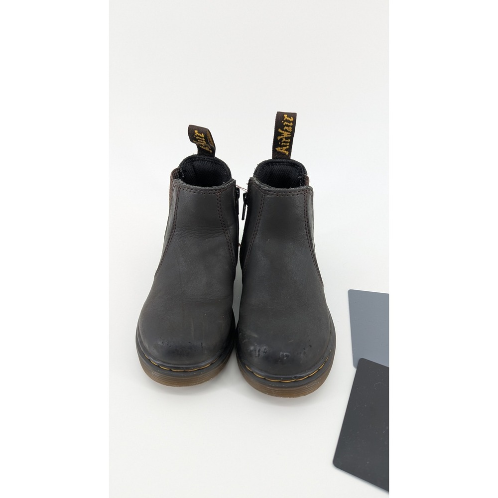 Dr. Martens 2976 T Toddler Leather Chelsea Boots Dark Brown Size 9 US 8 UK